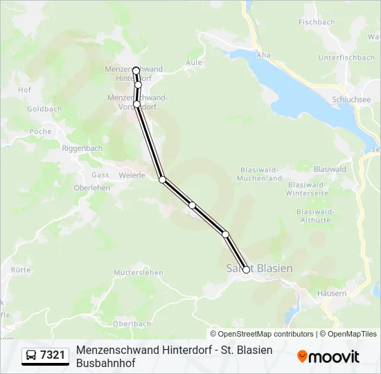 7321 Bus Line Map