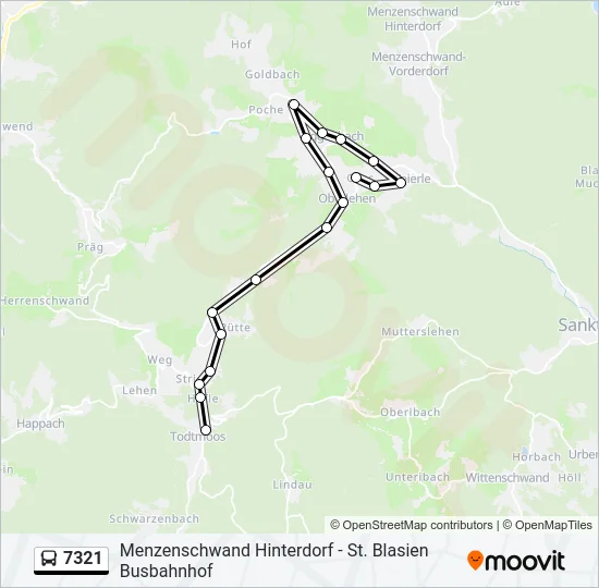 7321 Bus Line Map