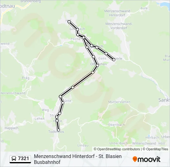 7321 Bus Line Map