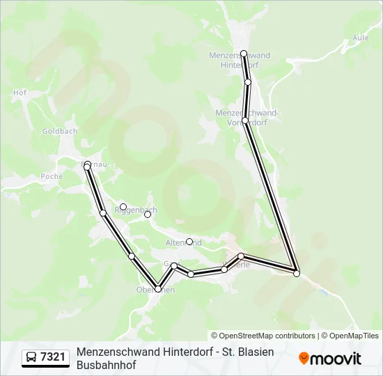 7321 Bus Line Map