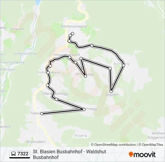 7322 Bus Line Map