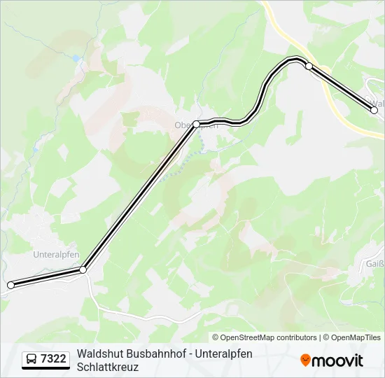 7322 Bus Line Map