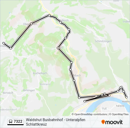 7322 Bus Line Map