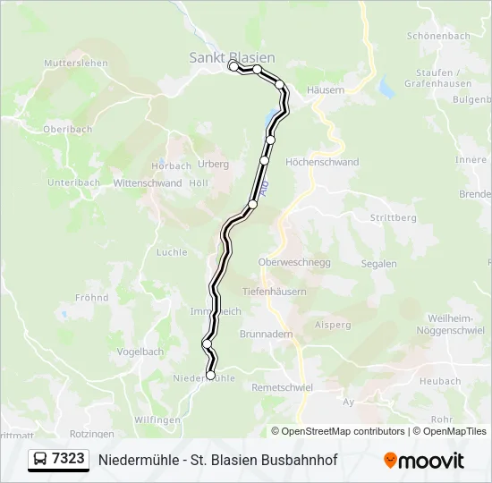 7323 Bus Line Map