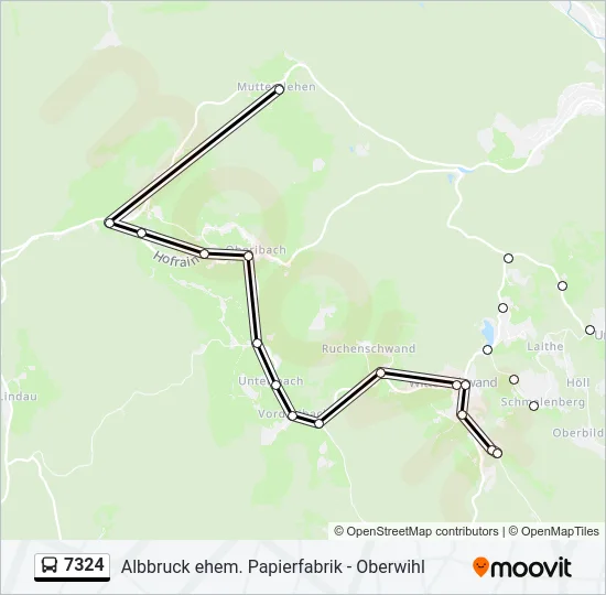 7324 Bus Line Map