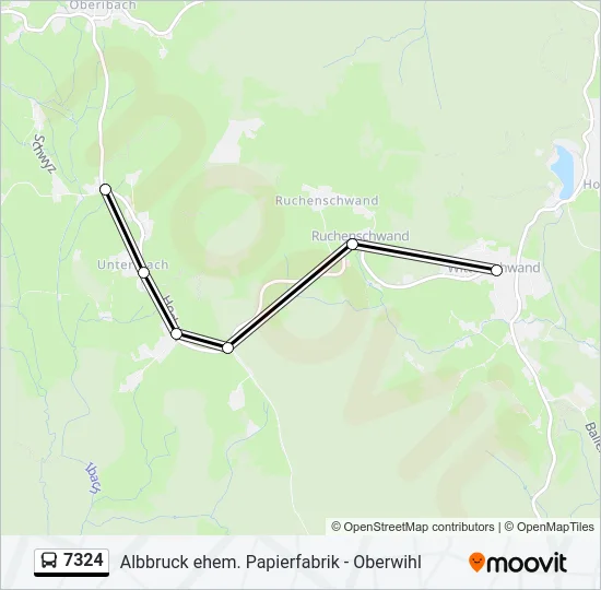 7324 Bus Line Map