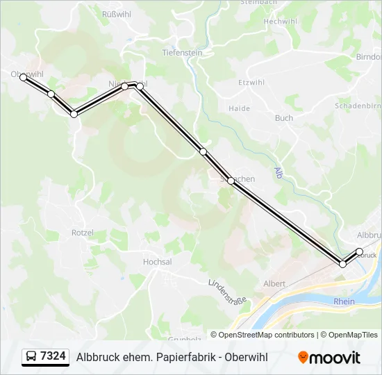 7324 Bus Line Map