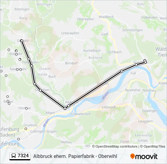 7324 Bus Line Map
