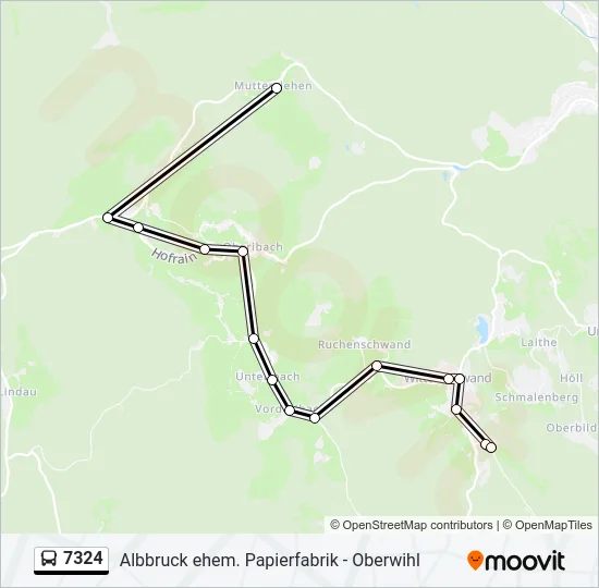 7324 Bus Line Map