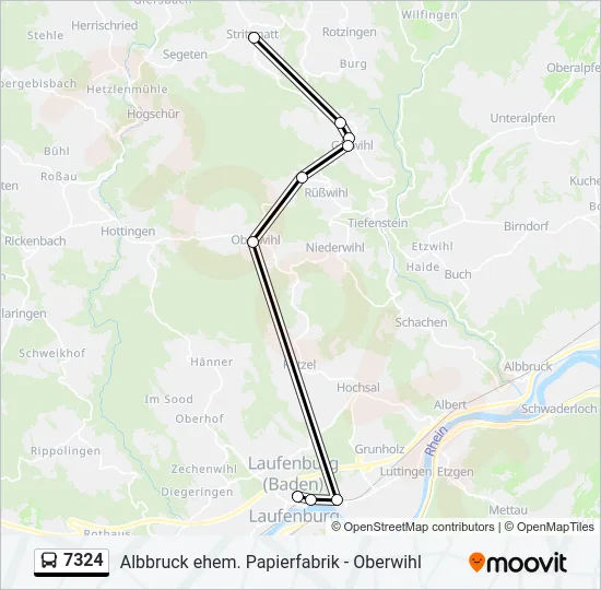 7324 Bus Line Map