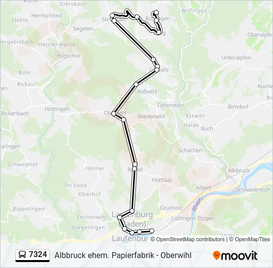 7324 Bus Line Map