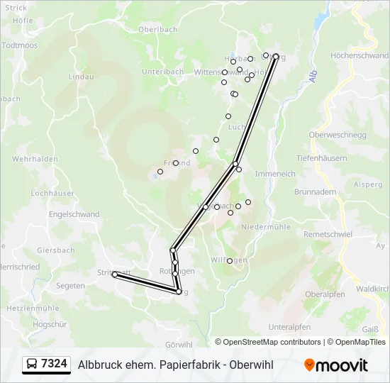 7324 Bus Line Map