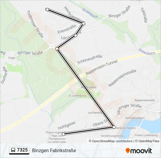 7325 Bus Line Map