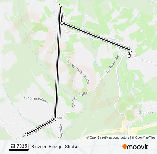 7325 Bus Line Map