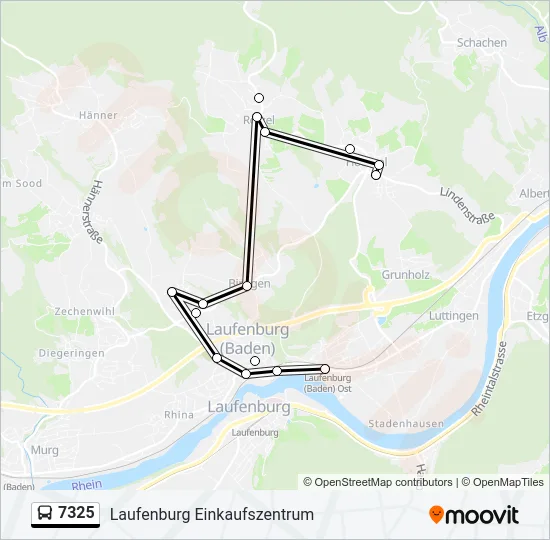 7325 Bus Line Map