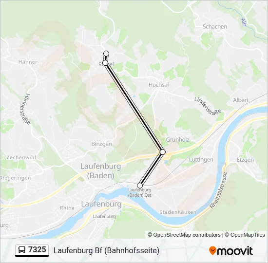 7325 Bus Line Map