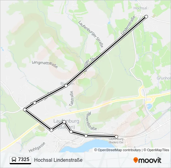 7325 Bus Line Map