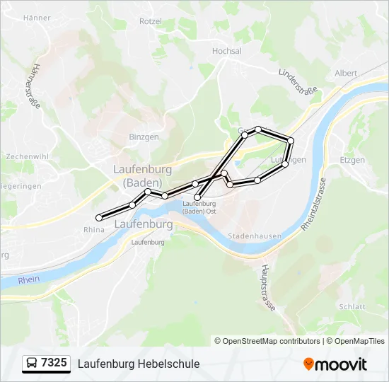 7325 Bus Line Map