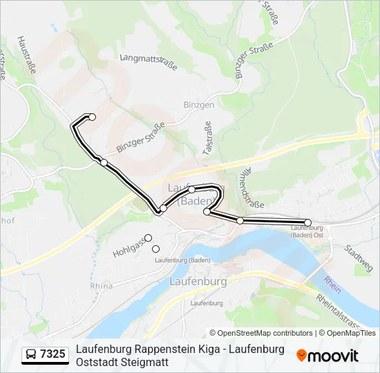 7325 Bus Line Map