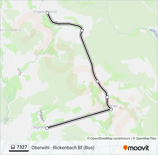 7327 Bus Line Map