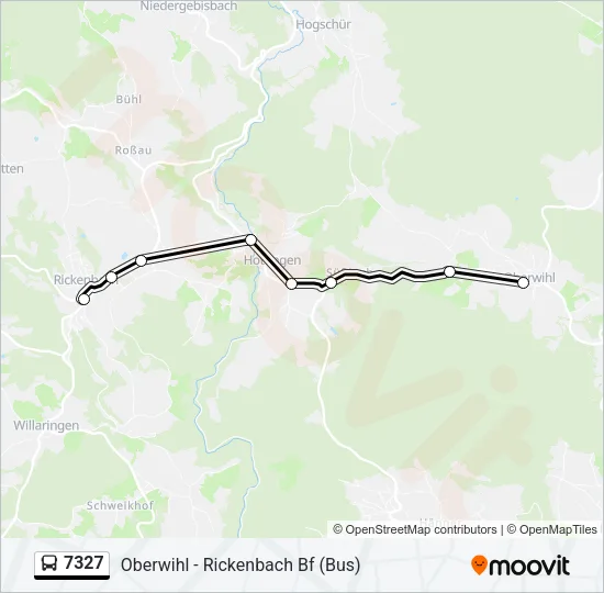 7327 Bus Line Map