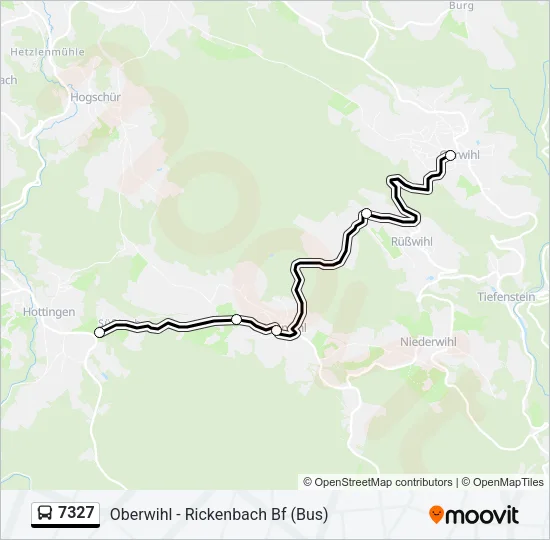 7327 Bus Line Map
