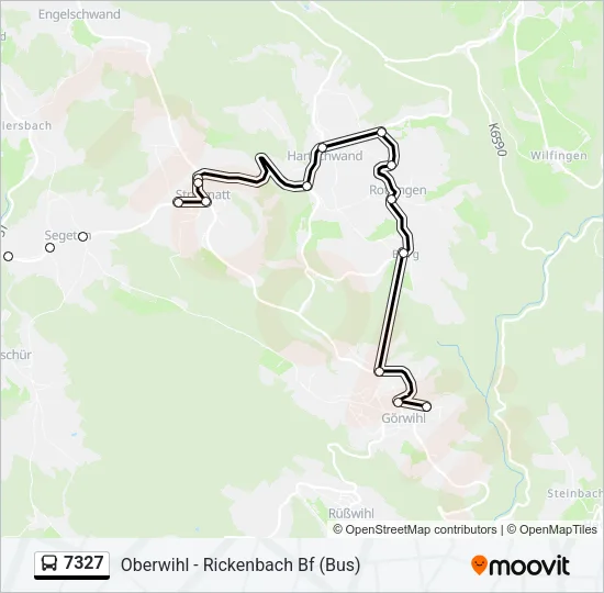 7327 Bus Line Map