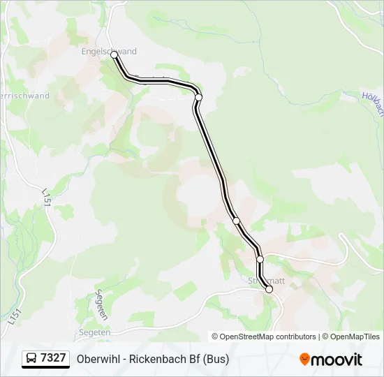 7327 Bus Line Map