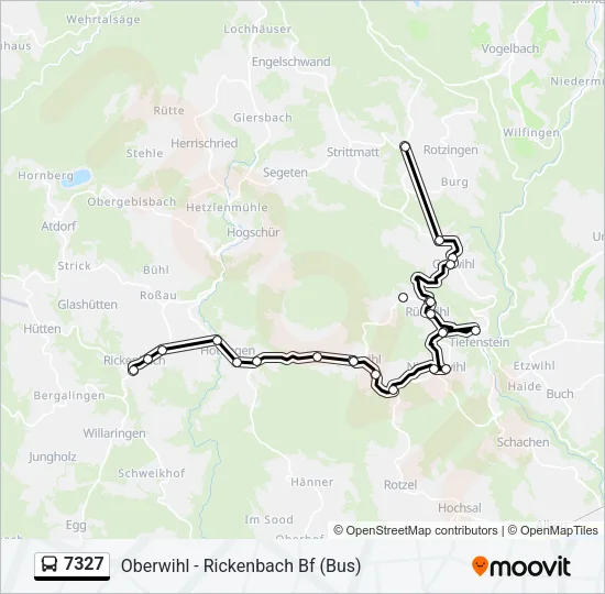 7327 Bus Line Map