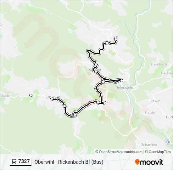 7327 Bus Line Map