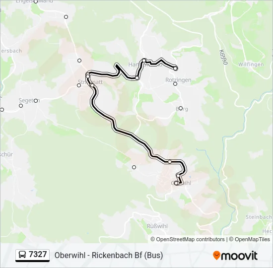 7327 Bus Line Map