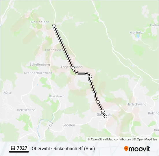 7327 Bus Line Map