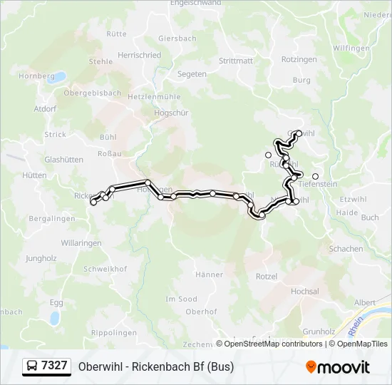 7327 Bus Line Map