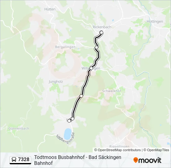 7328 Bus Line Map