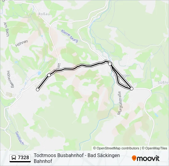 7328 Bus Line Map