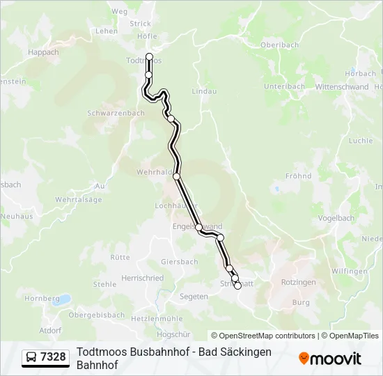7328 Bus Line Map