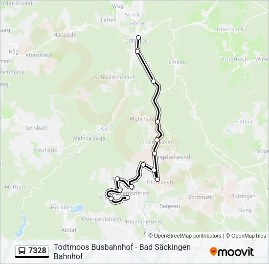 7328 Bus Line Map