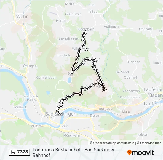7328 Bus Line Map