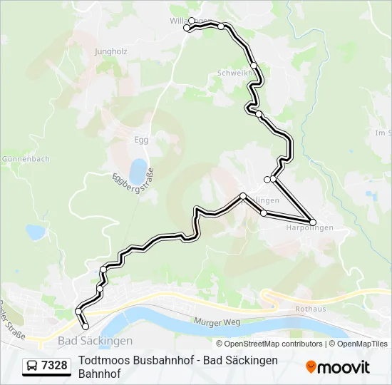 7328 Bus Line Map