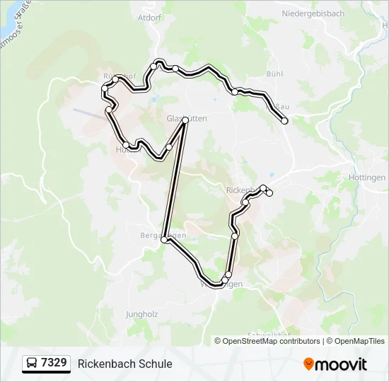 7329 Bus Line Map