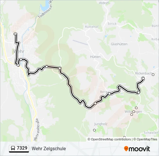 7329 Bus Line Map