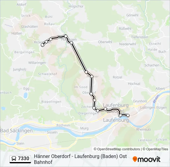 7330 Bus Line Map