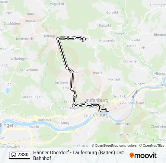 7330 Bus Line Map