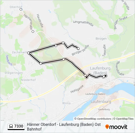 7330 Bus Line Map