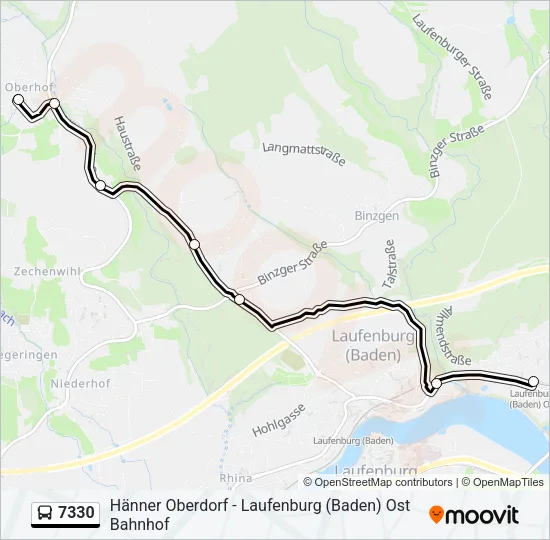 7330 Bus Line Map