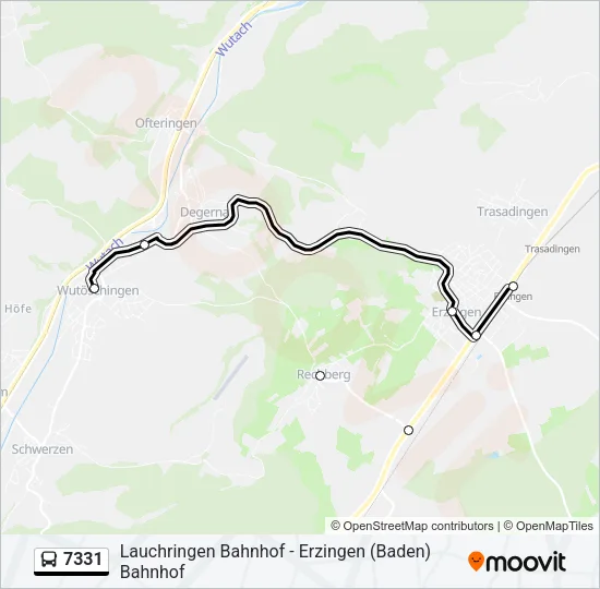 7331 Bus Line Map