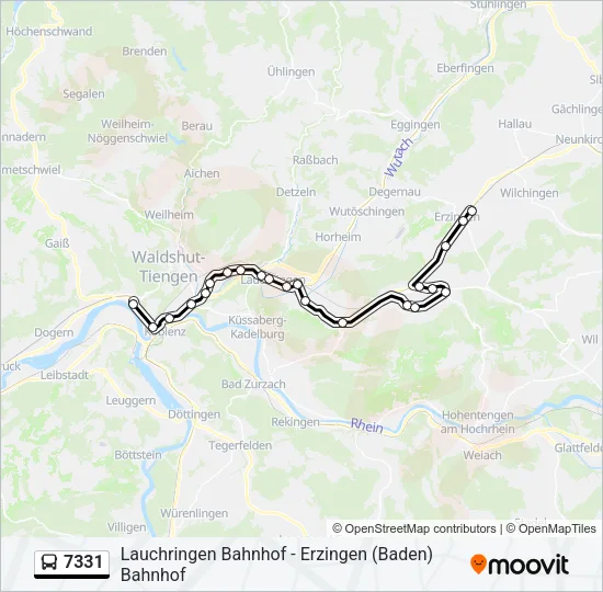 7331 Bus Line Map