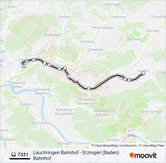 7331 Bus Line Map