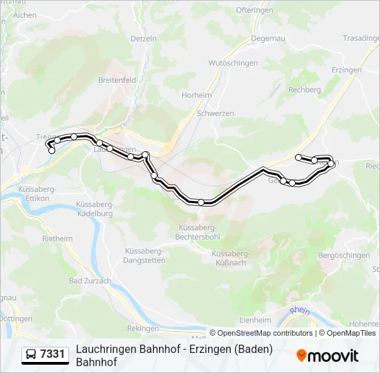7331 Bus Line Map