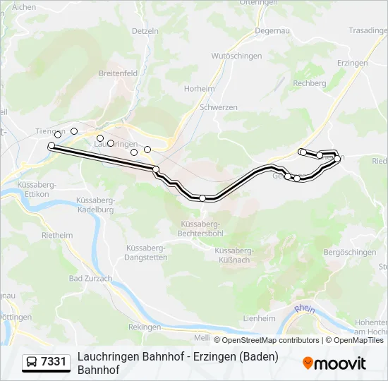 7331 Bus Line Map